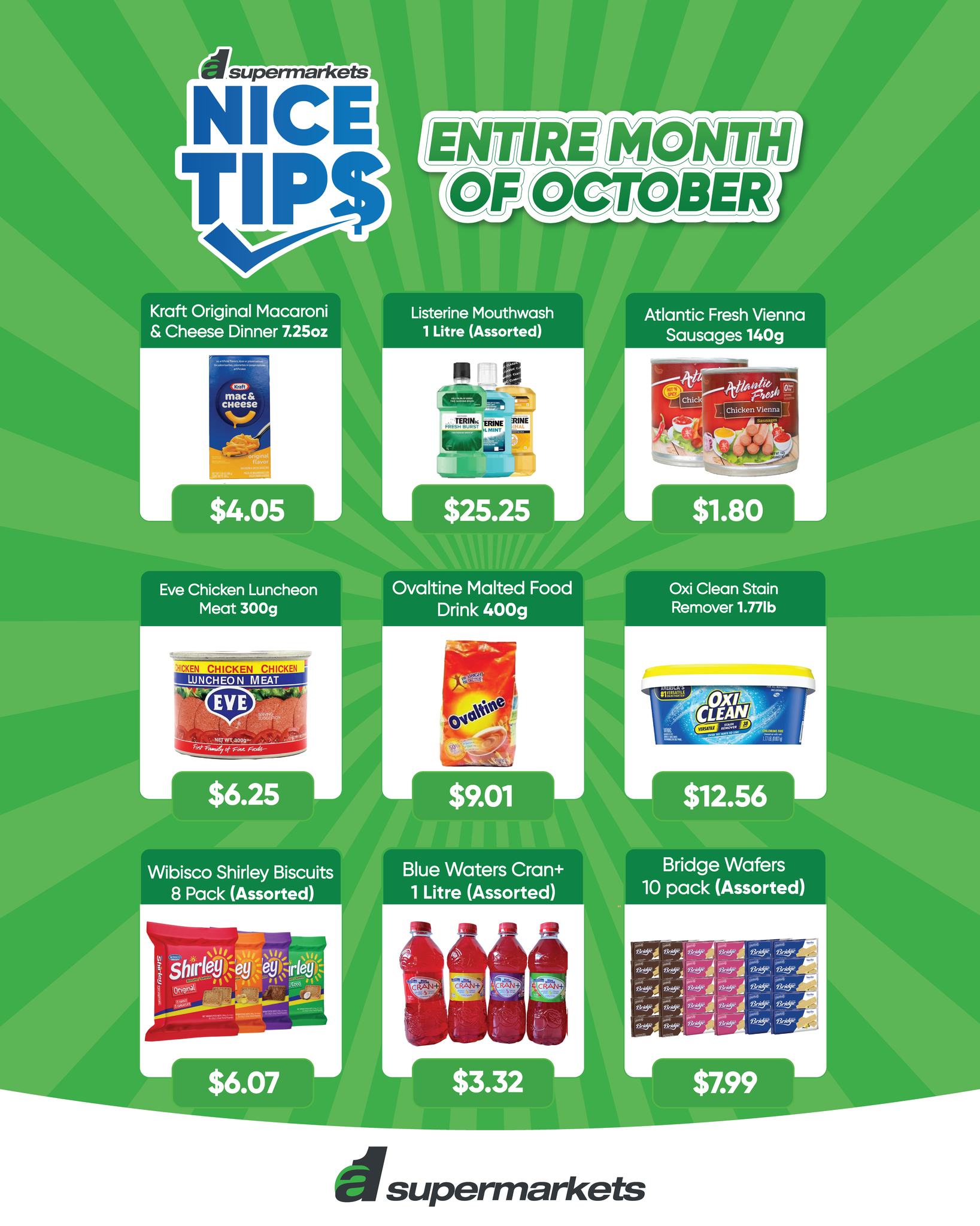 A1 Supermarkets October Nice Tips: Up to 20% OFF Select Items