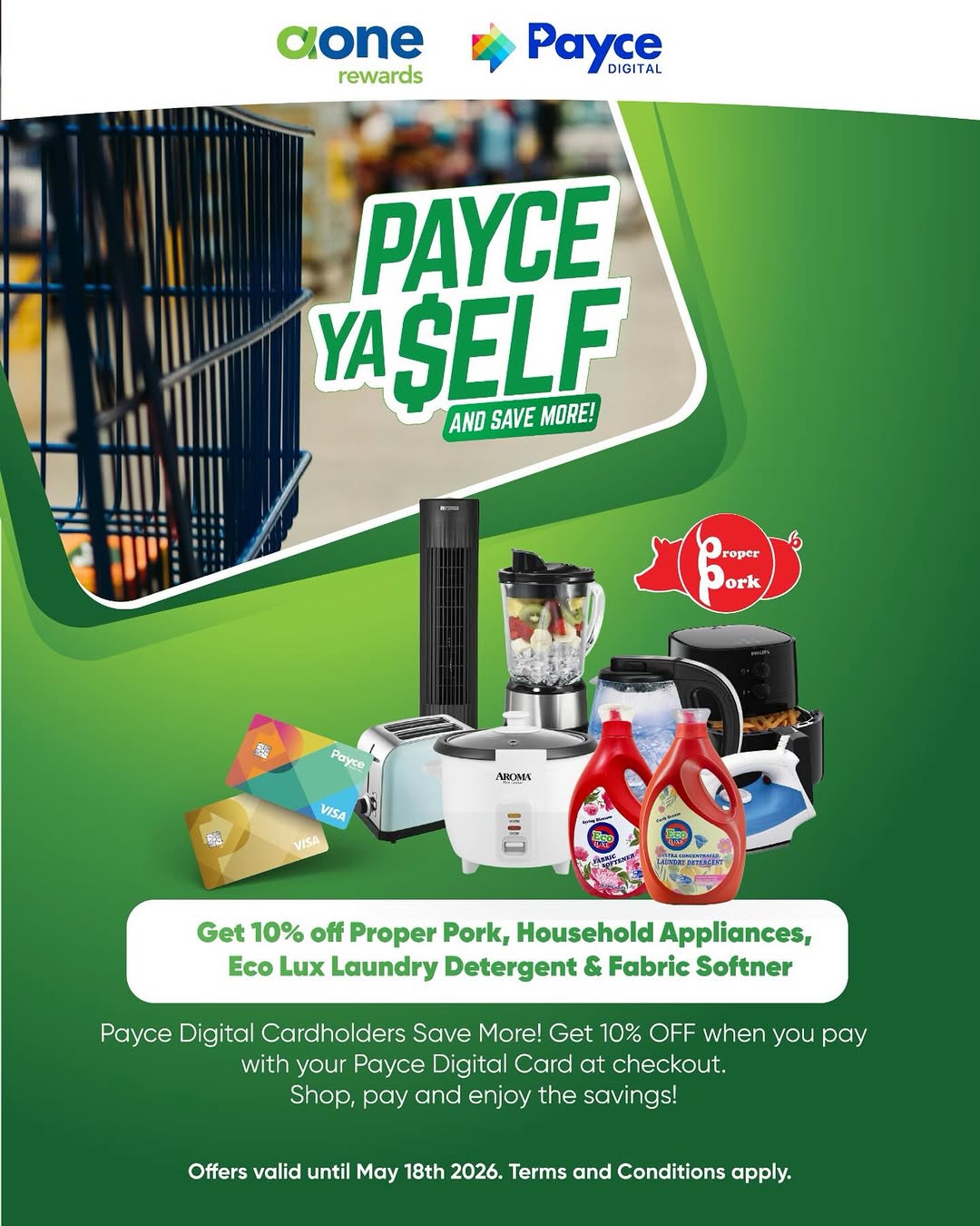 10% Off with Payce Digital Card at A1 Supermarkets