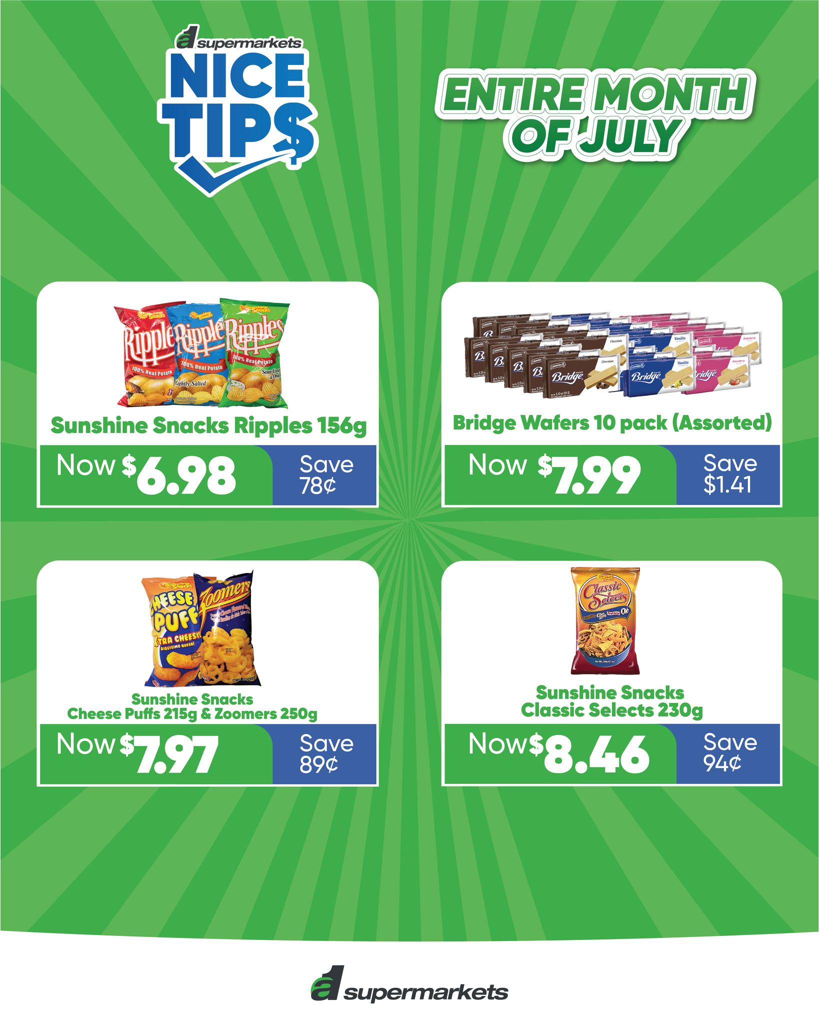 A1 Supermarkets July Nice Tips – Up to 35% Off Selected Products