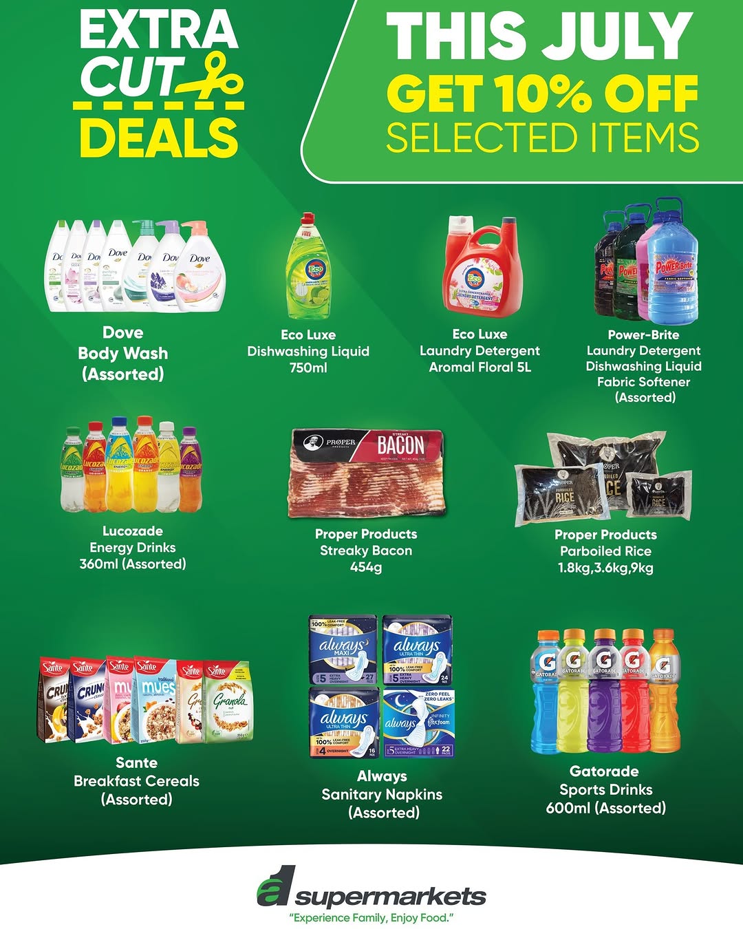 A1 Supermarkets July Extra Cut Deals – 10% Off Selected Items