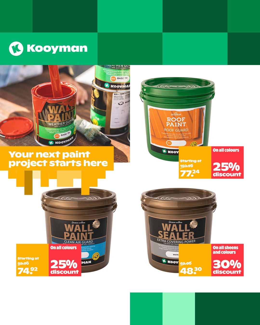 Kooyman Brochure Deals: Up to 30% Off Paints, 20% Off Cookers, 15% Off Home Essentials