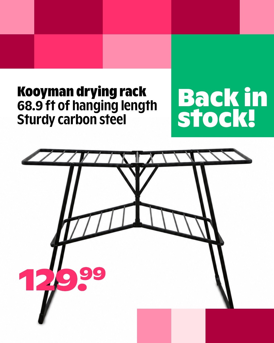 Kooyman Drying Racks Back in Stock – From $84.99