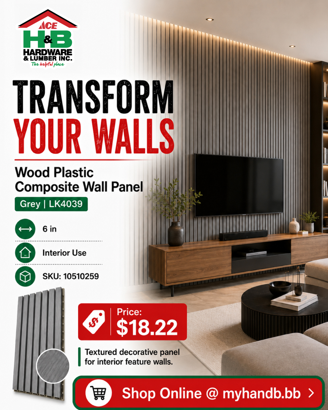 Transform Your Walls – Wall Panels at H&B Hardware