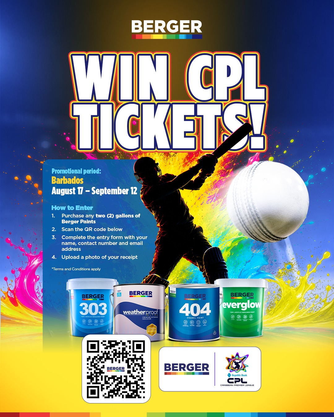 Win CPL Tickets with Berger Paints at ACE Hardware