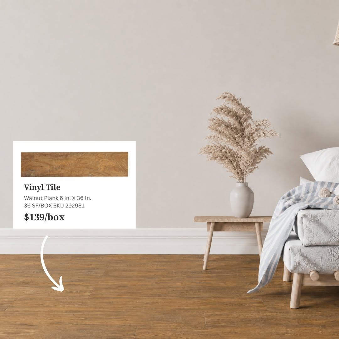 Vinyl Tiles Starting at $119 Per Pack – Less Than $3/sq. ft.