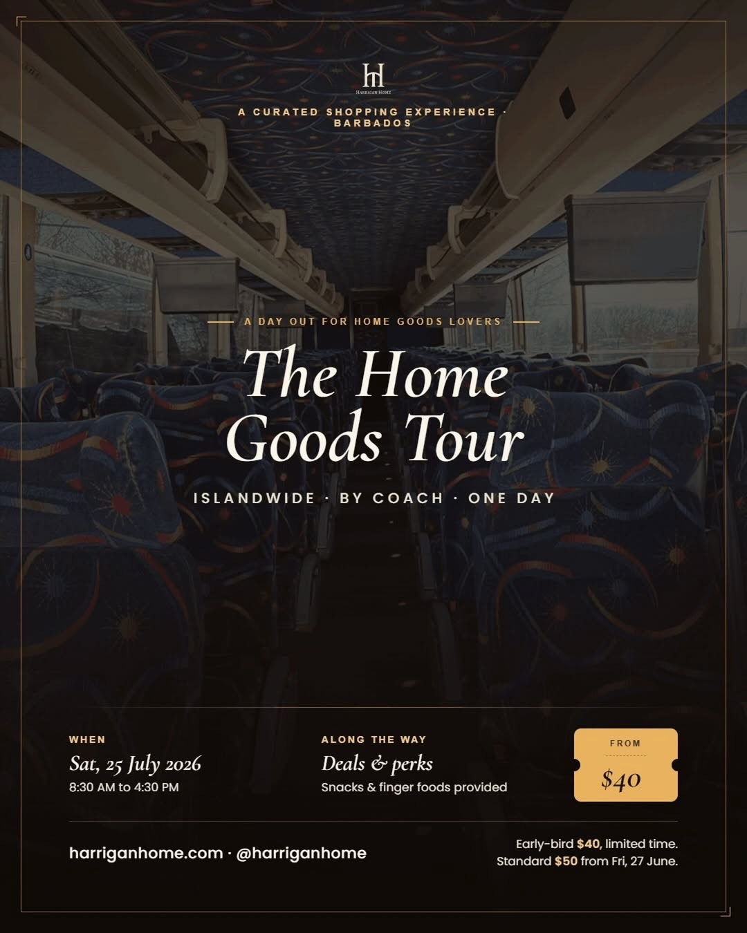 Harrigan Home Goods Tour – Islandwide Shopping Experience by Coach
