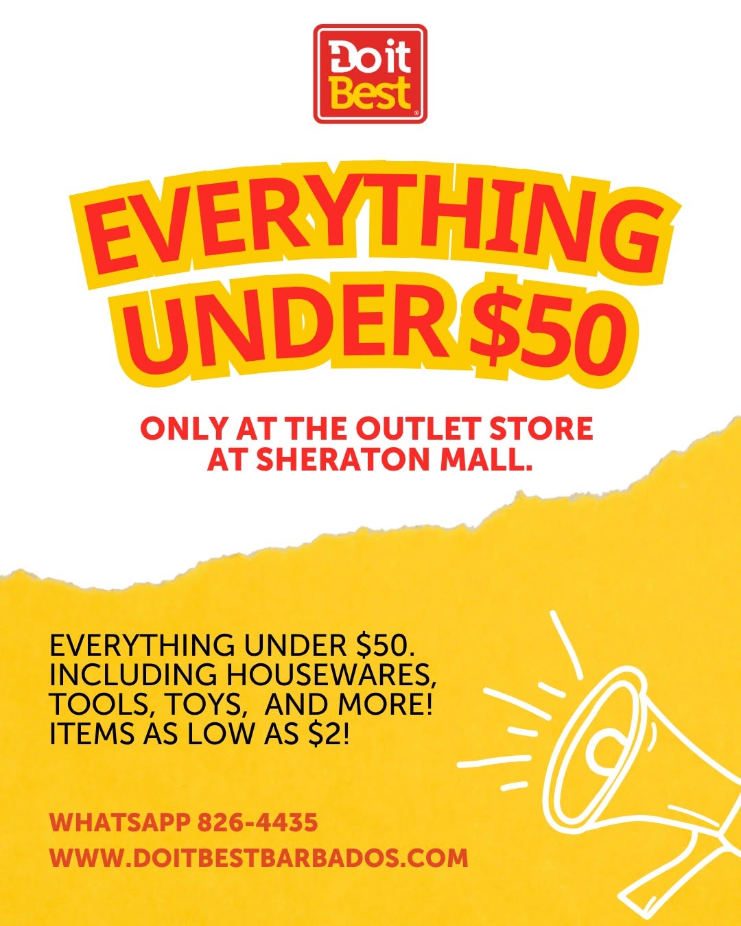 Everything Under $50 – Do It Best Outlet Store at Sheraton Mall