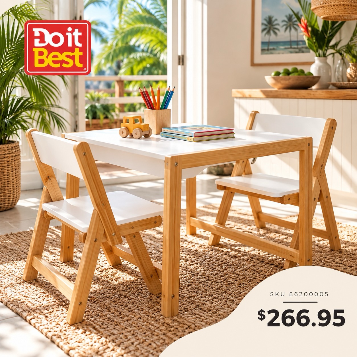 Kids' Table & 2-Chair Set - $266.95