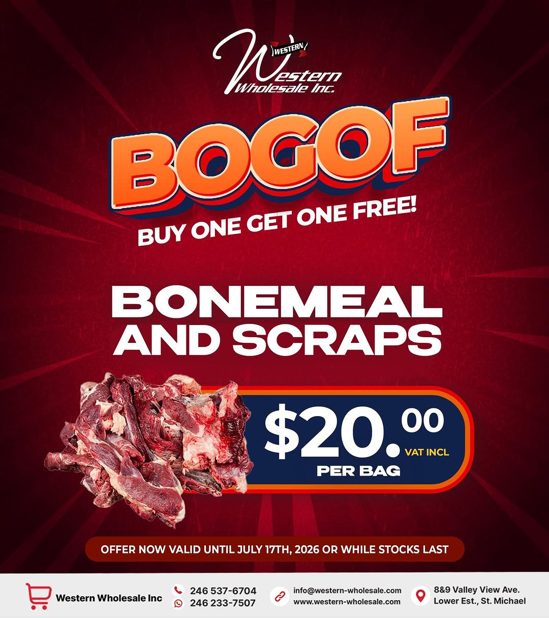 BOGOF Bonemeal & Scraps – Buy One Bag Get One Free at $20 VAT Incl.