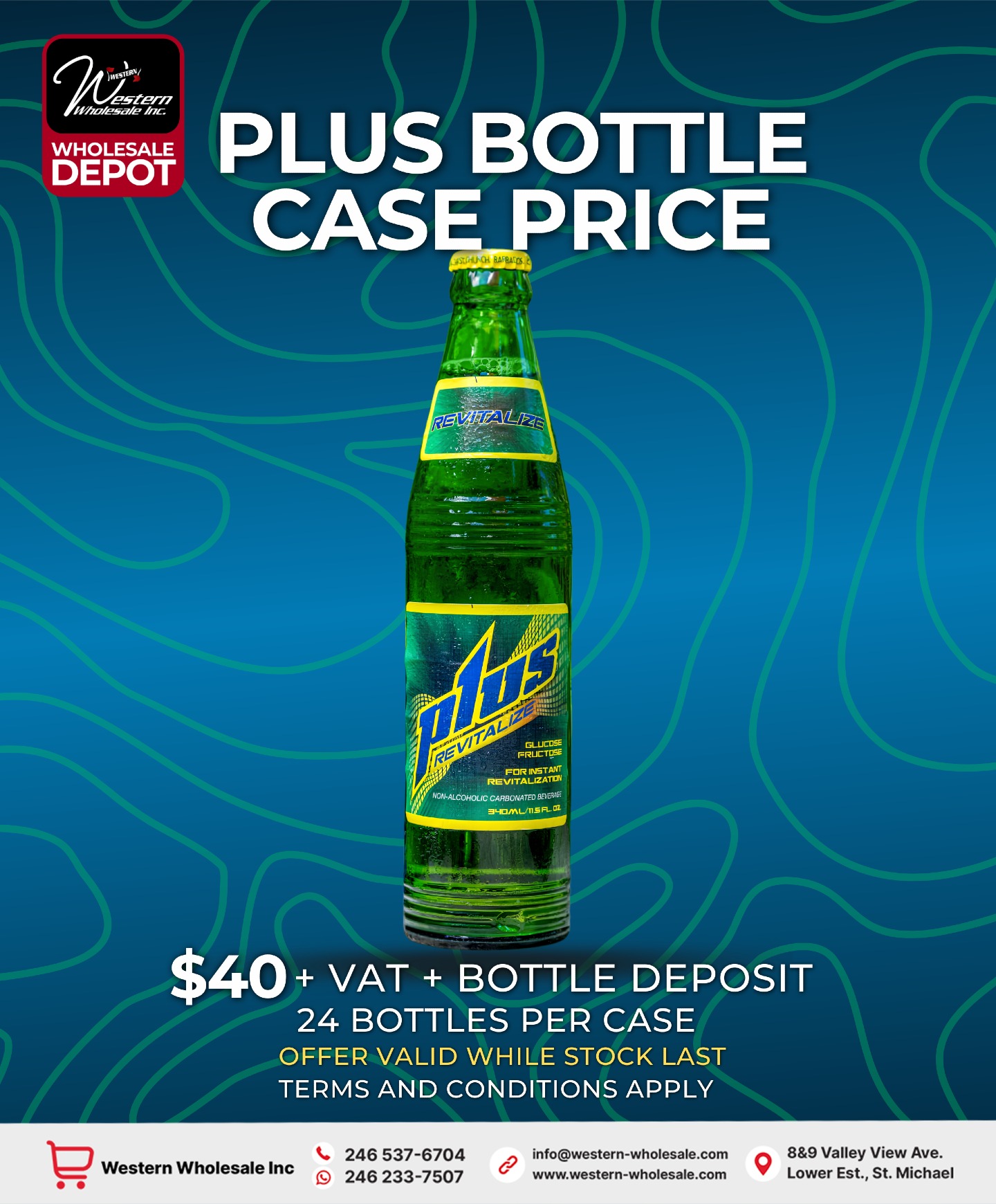 Plus Revitalize Bottle Case Price - $40 per Case