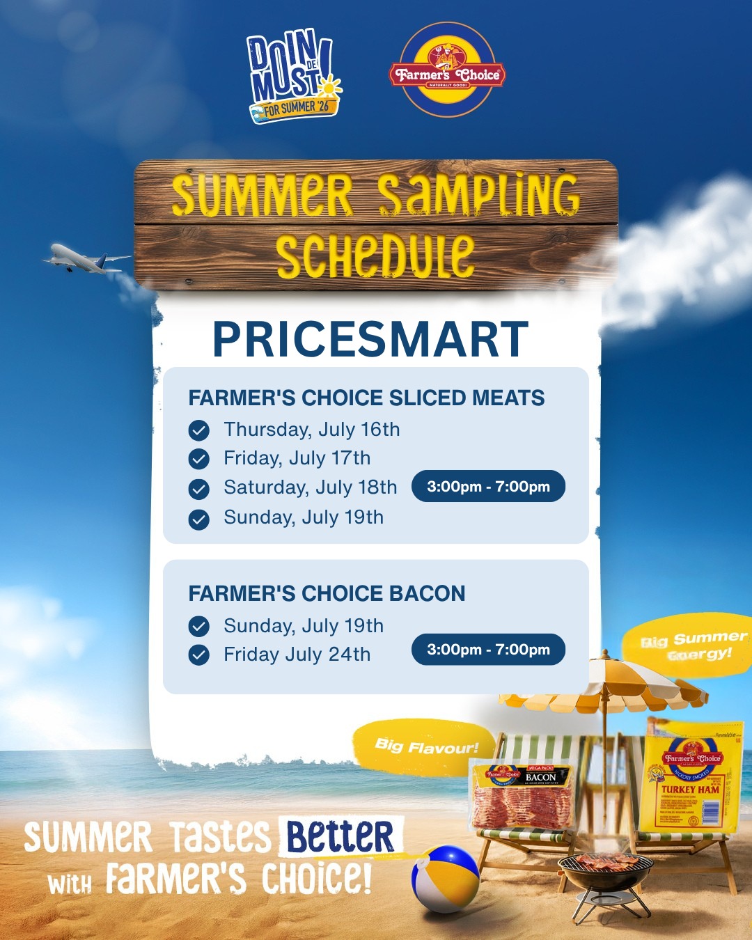 Farmer's Choice Summer Sampling at PriceSmart