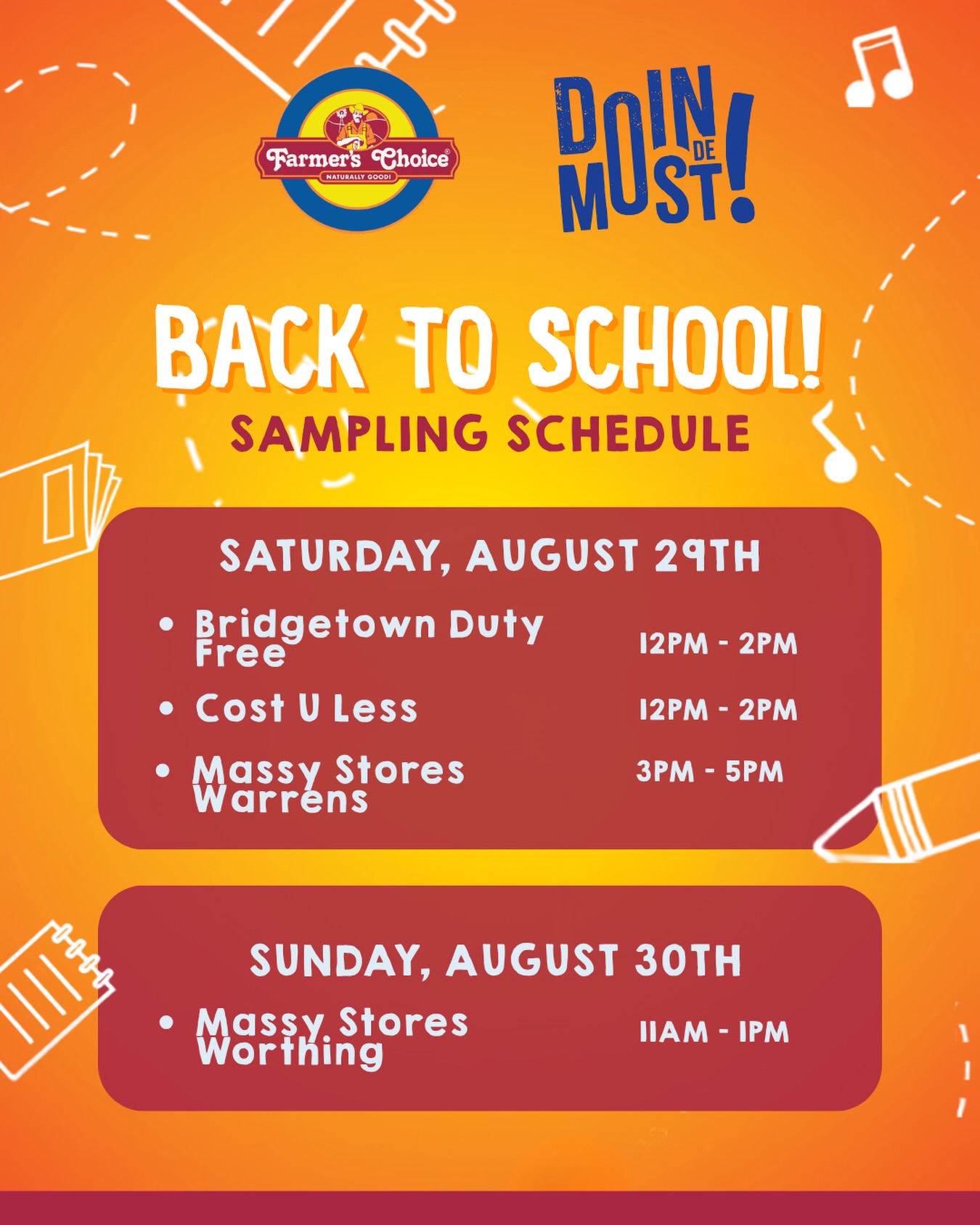 Farmer's Choice Back-to-School Free Sampling at Select Stores
