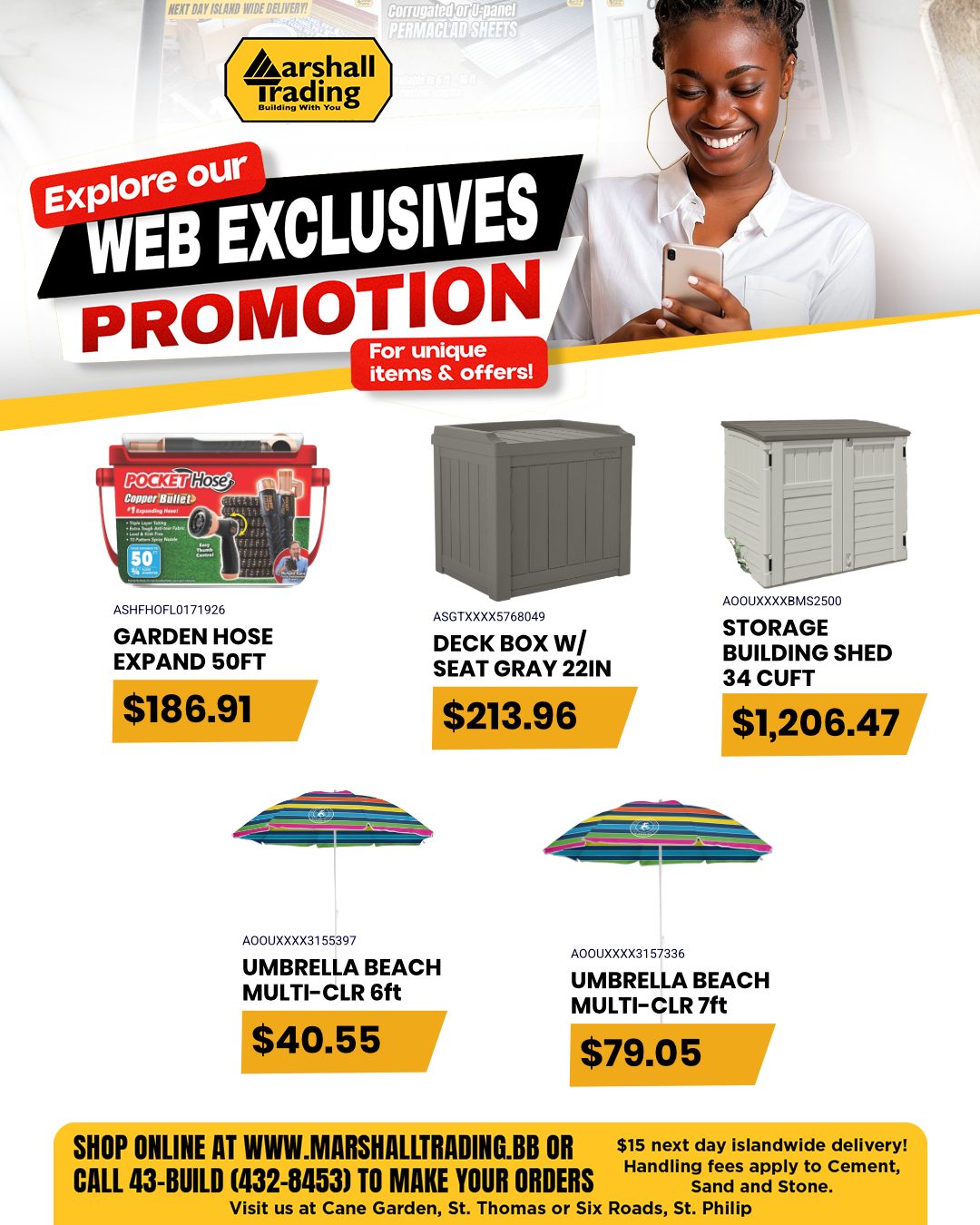 Marshall Trading Web Exclusives Promotion