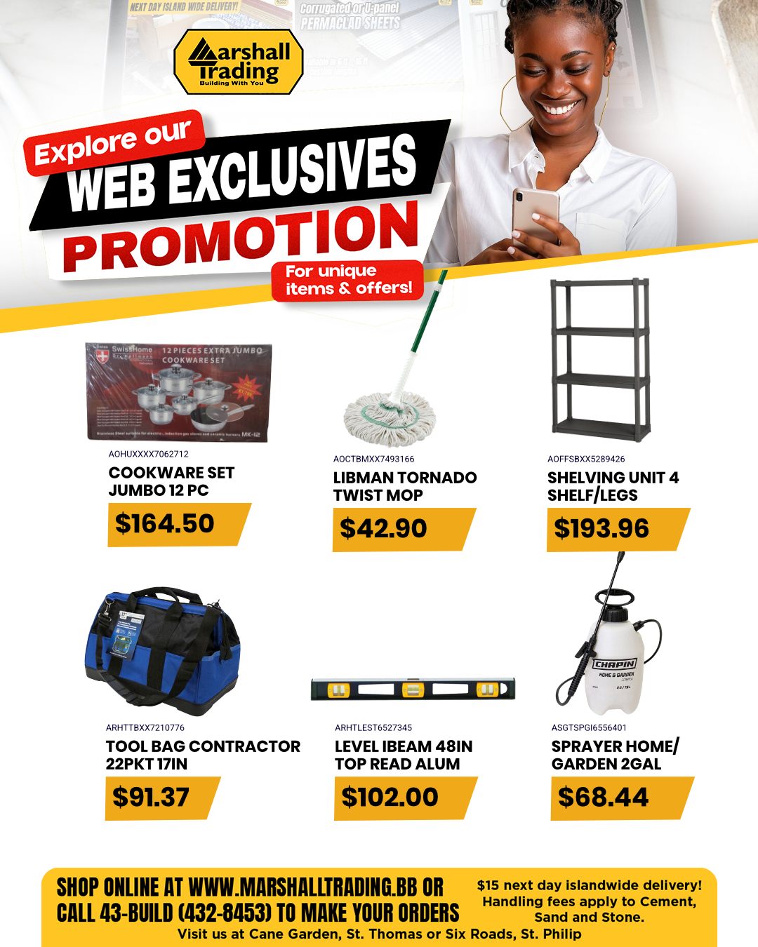 Marshall Trading Web Exclusives Promotion