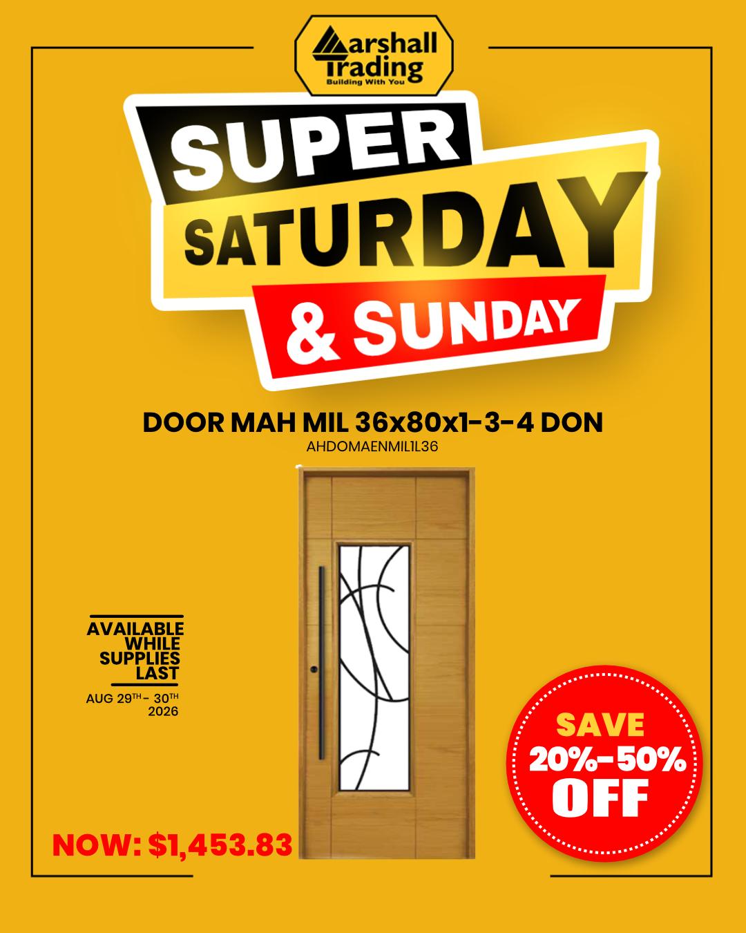 Marshall Trading Super Saturday & Sunday Sale – Save 20%–50% Off