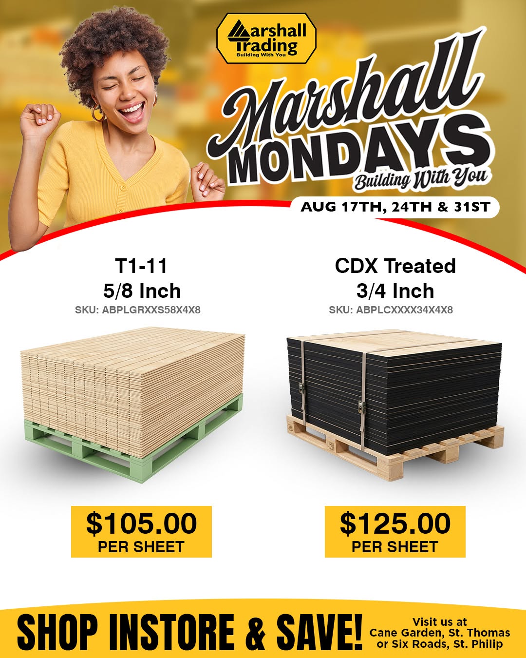 Marshall Mondays – Plywood Sheet Deals at Marshall Trading