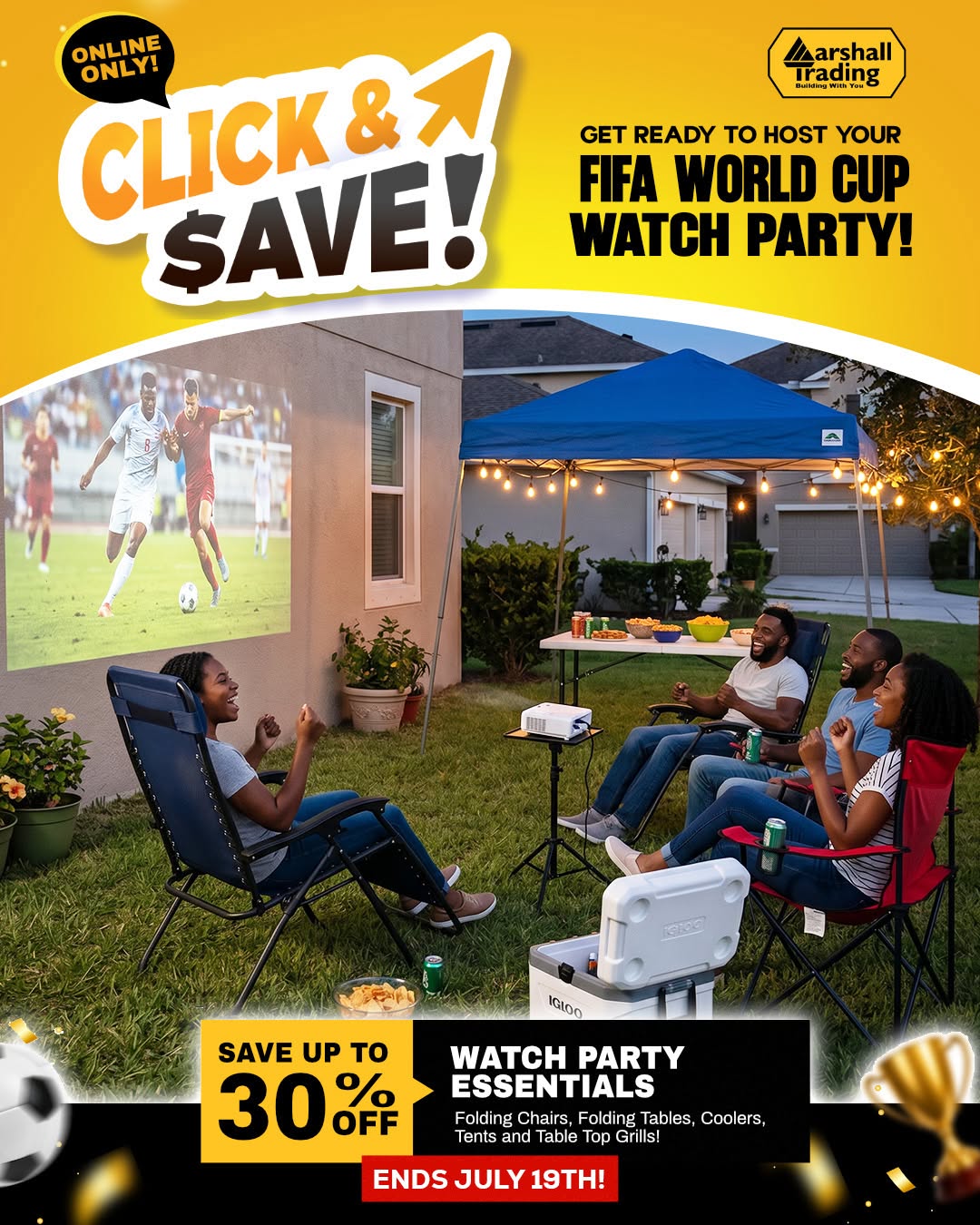 Click & Save – Up to 30% Off FIFA World Cup Watch Party Essentials