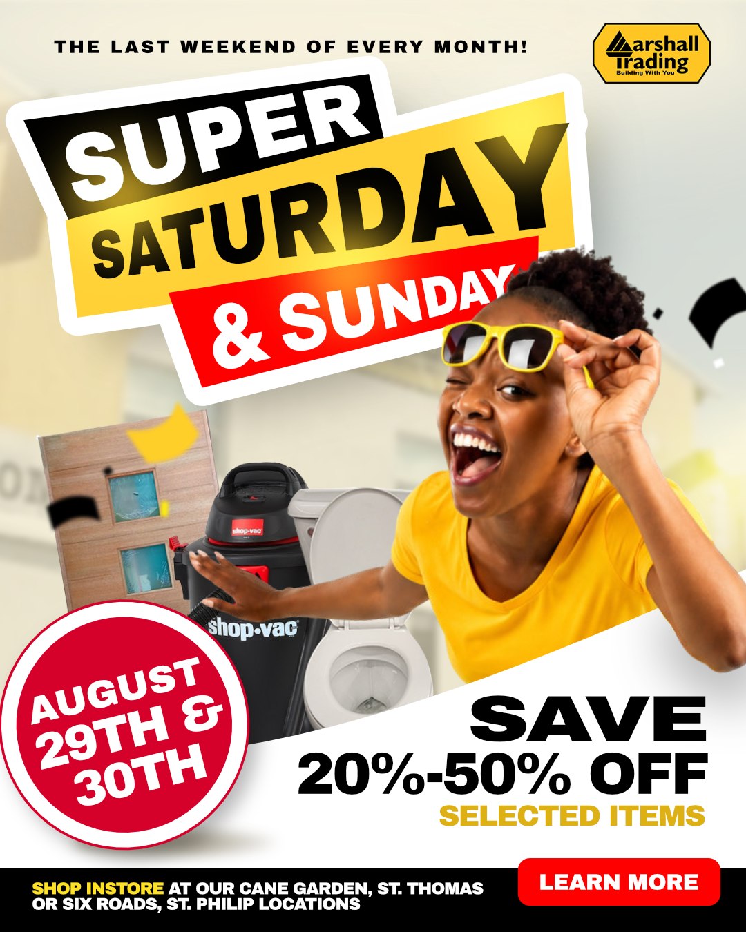 Marshall Trading Super Saturday & Sunday Sale – Save 20%-50% Off Selected Items