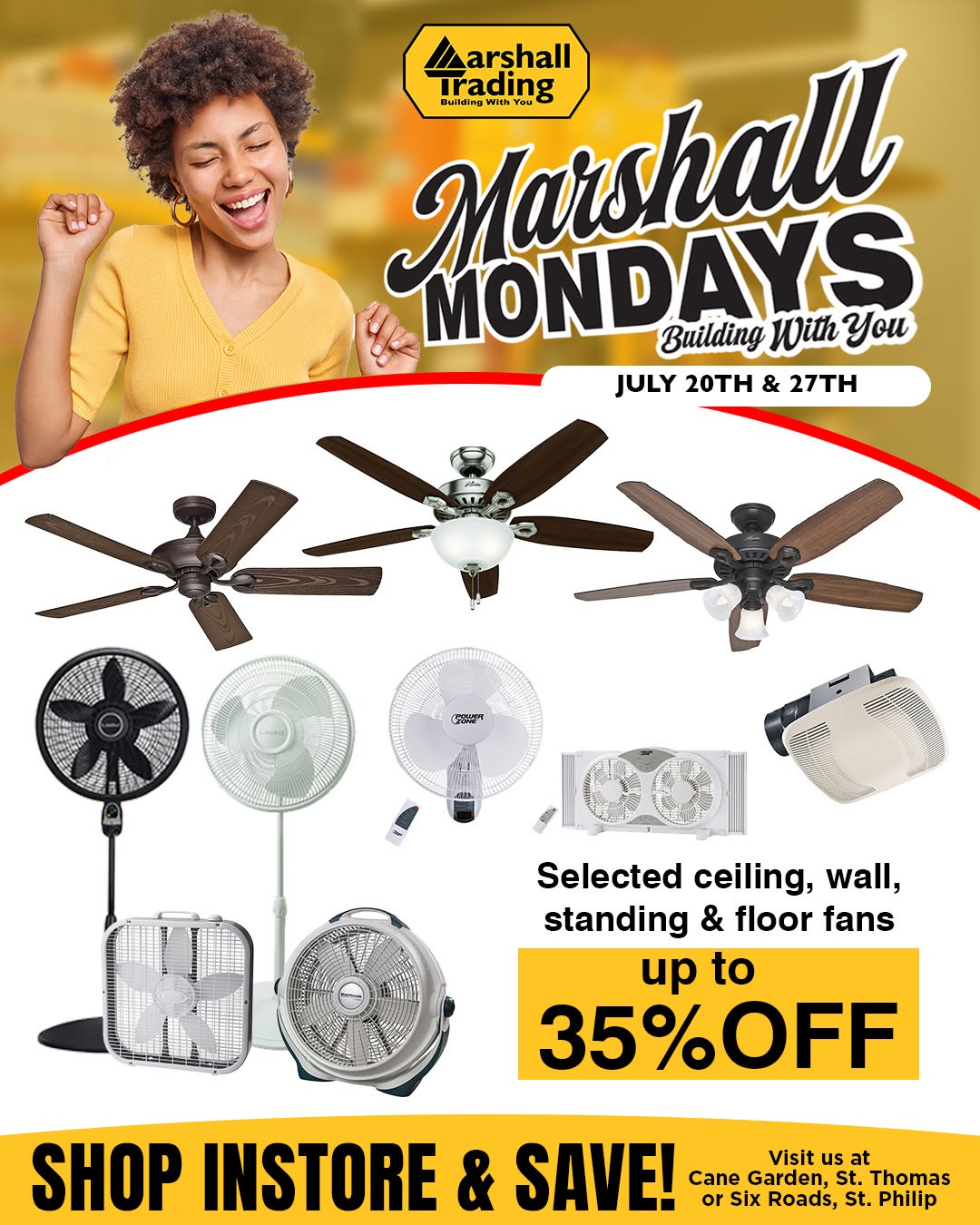 Marshall Mondays – Up to 35% Off Selected Fans at Marshall Trading