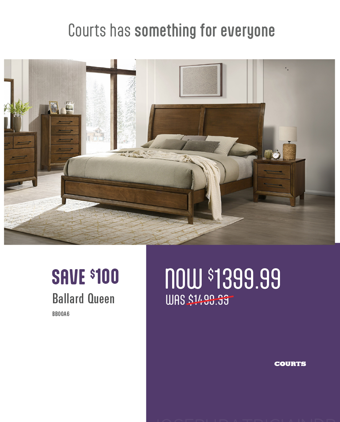 Courts Online Only: Save up to $300 on Selected Bedframes