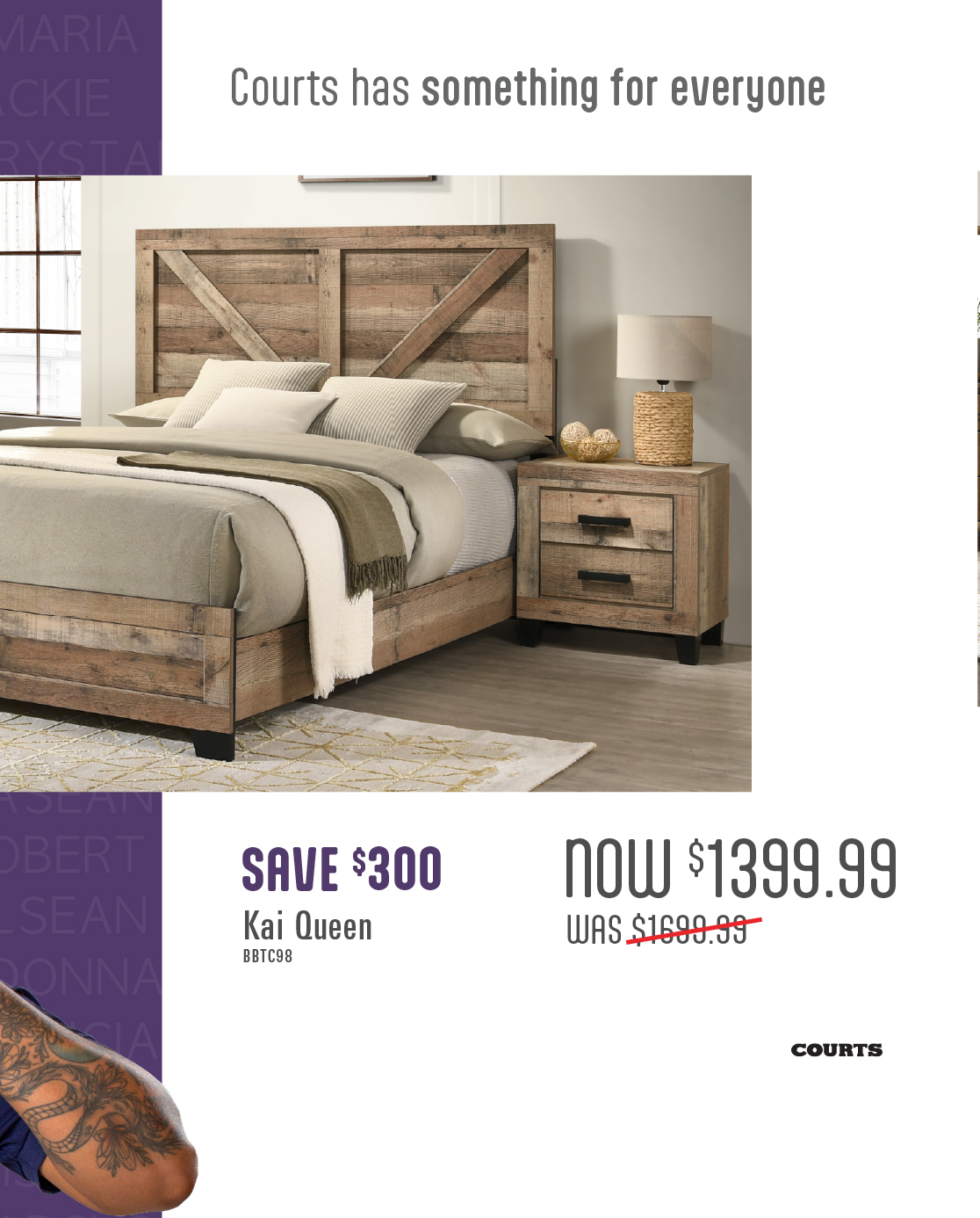 Courts Online Only: Save up to $300 on Selected Bedframes