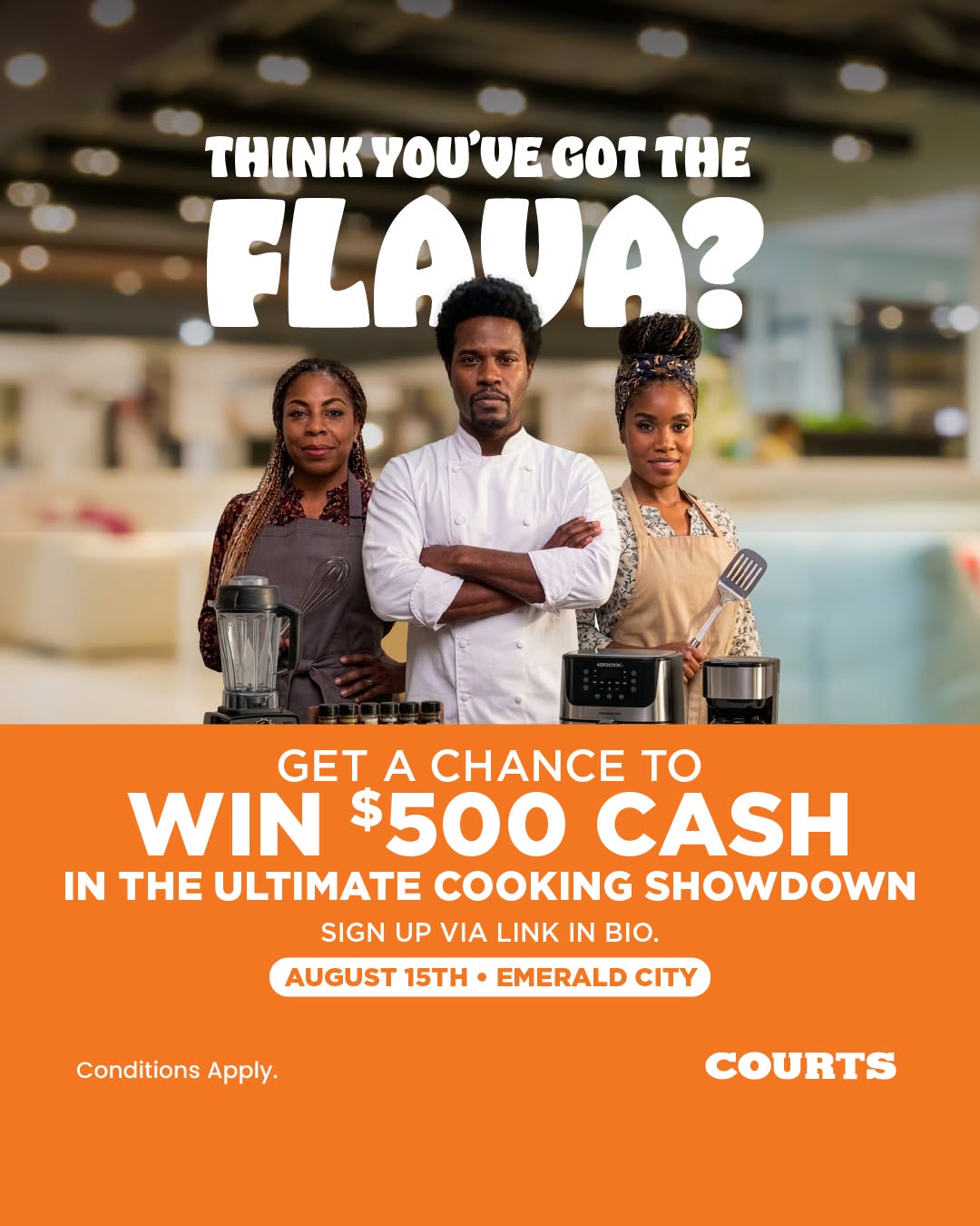 Courts Flava Clash – Win $500 Cash in the Ultimate Cooking Showdown