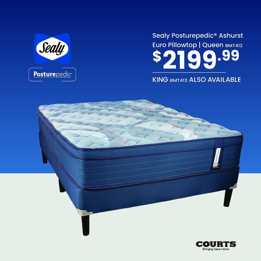 Sealy Posturepedic Mattresses from $949.99 at Courts