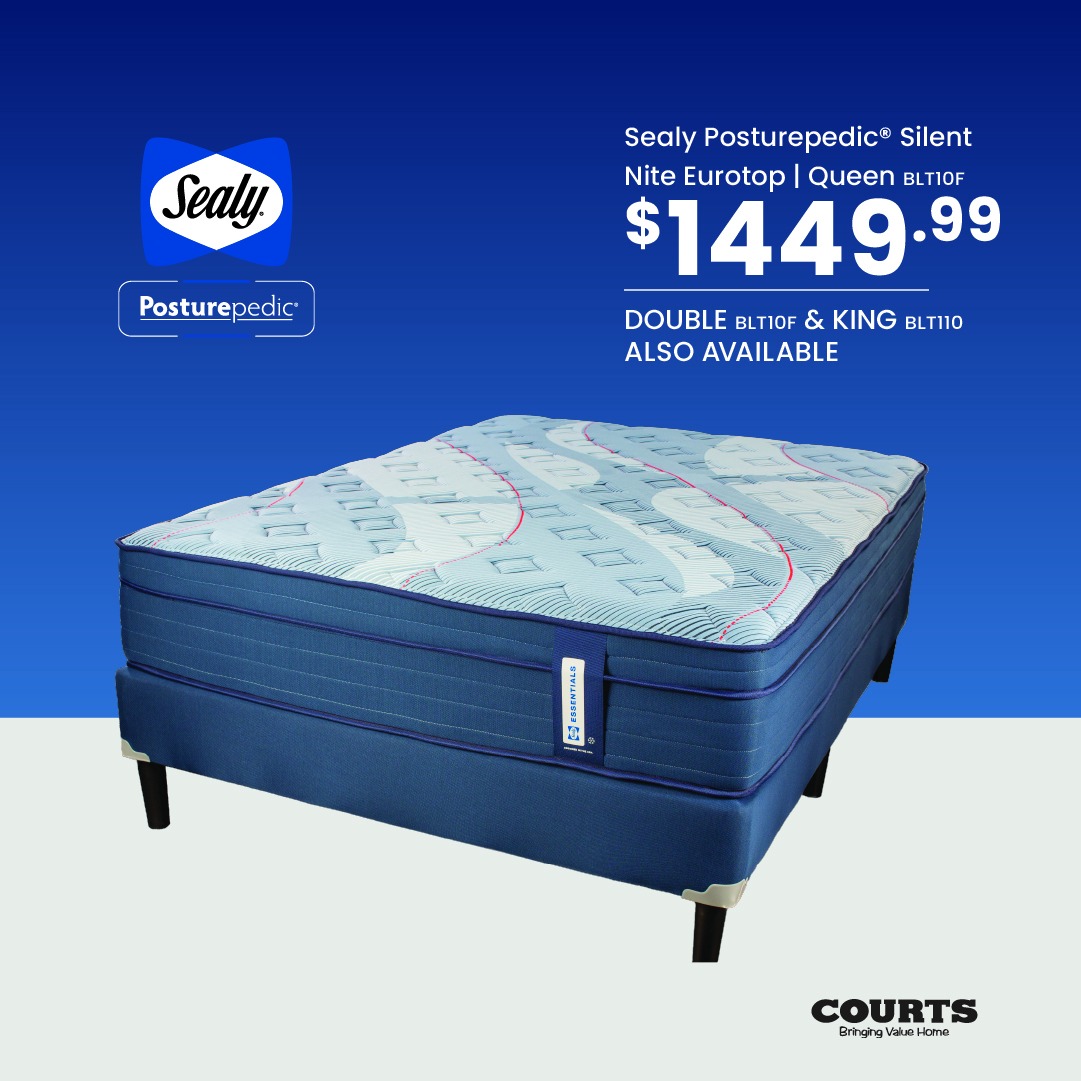 Sealy Posturepedic Mattresses from $949.99 at Courts