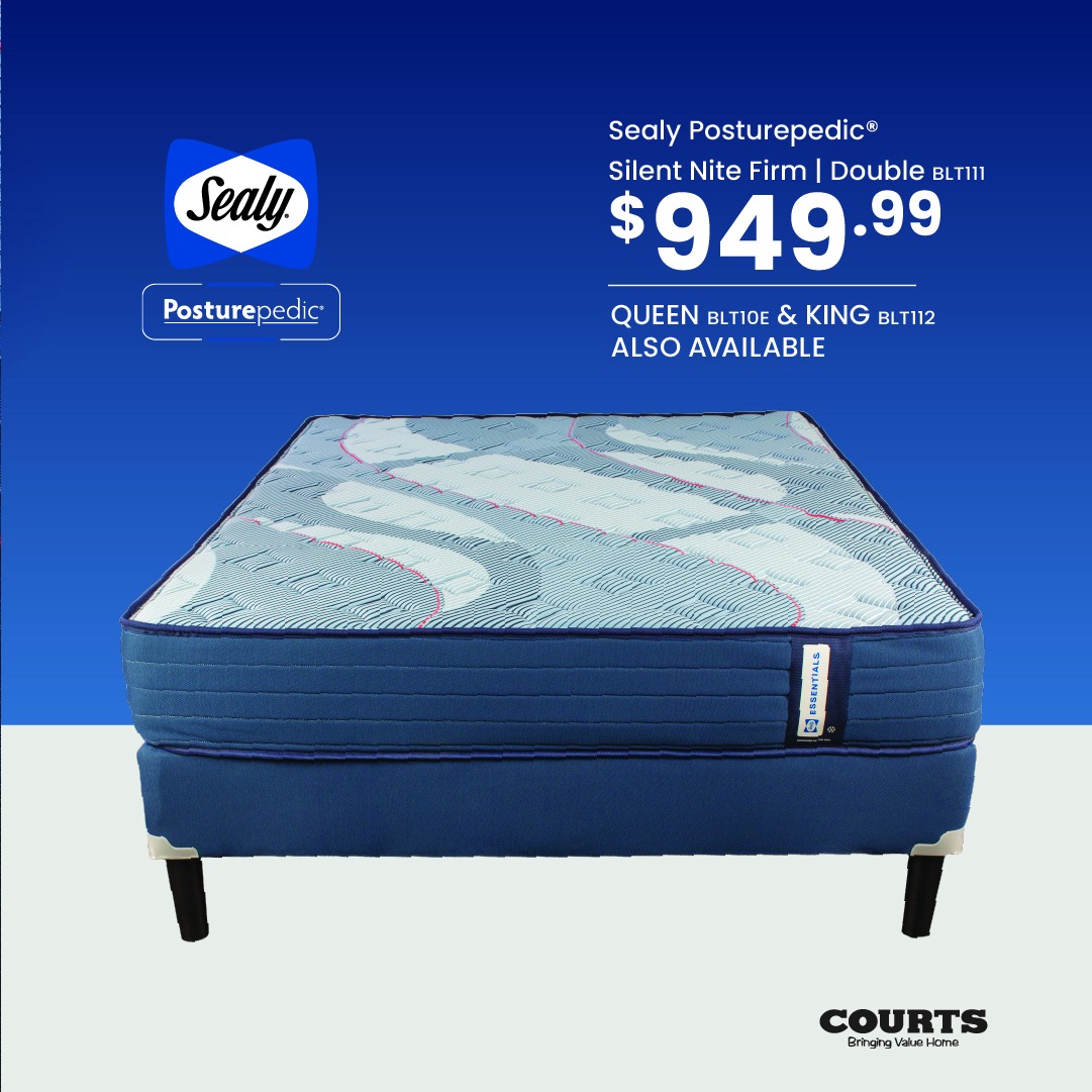 Sealy Posturepedic Mattresses from $949.99 at Courts