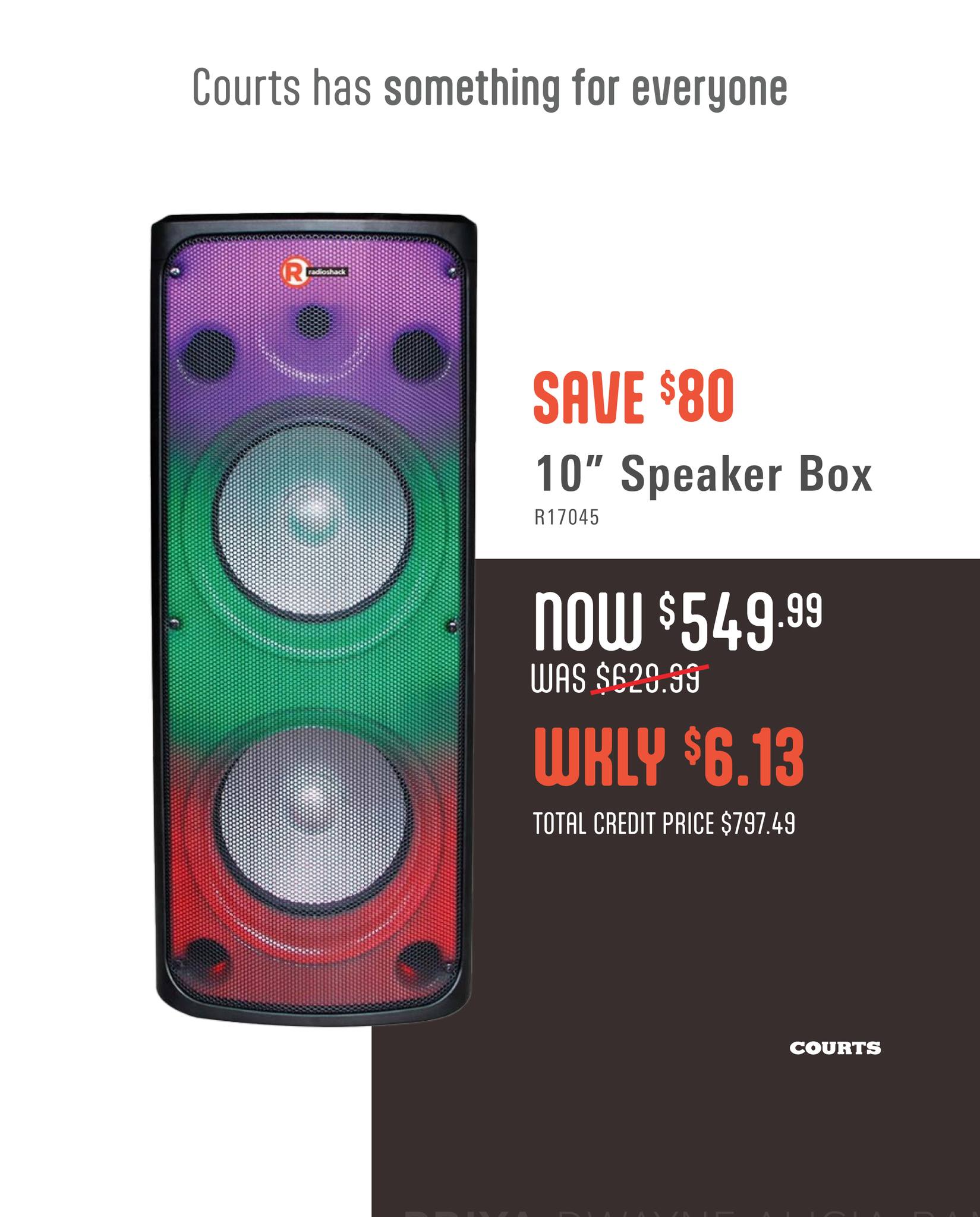 15% Off Select RadioShack Products at Courts