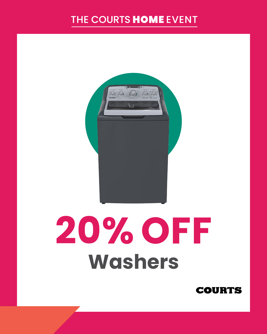 Courts Home Event – 20% Off Sitewide on Purchases $999 & Over
