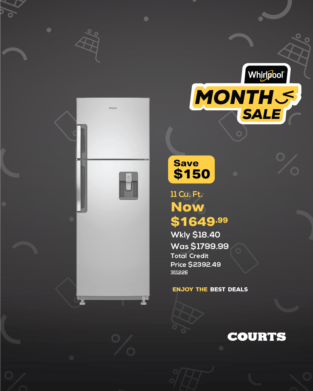 Whirlpool Month Sale at Courts – Save up to $500