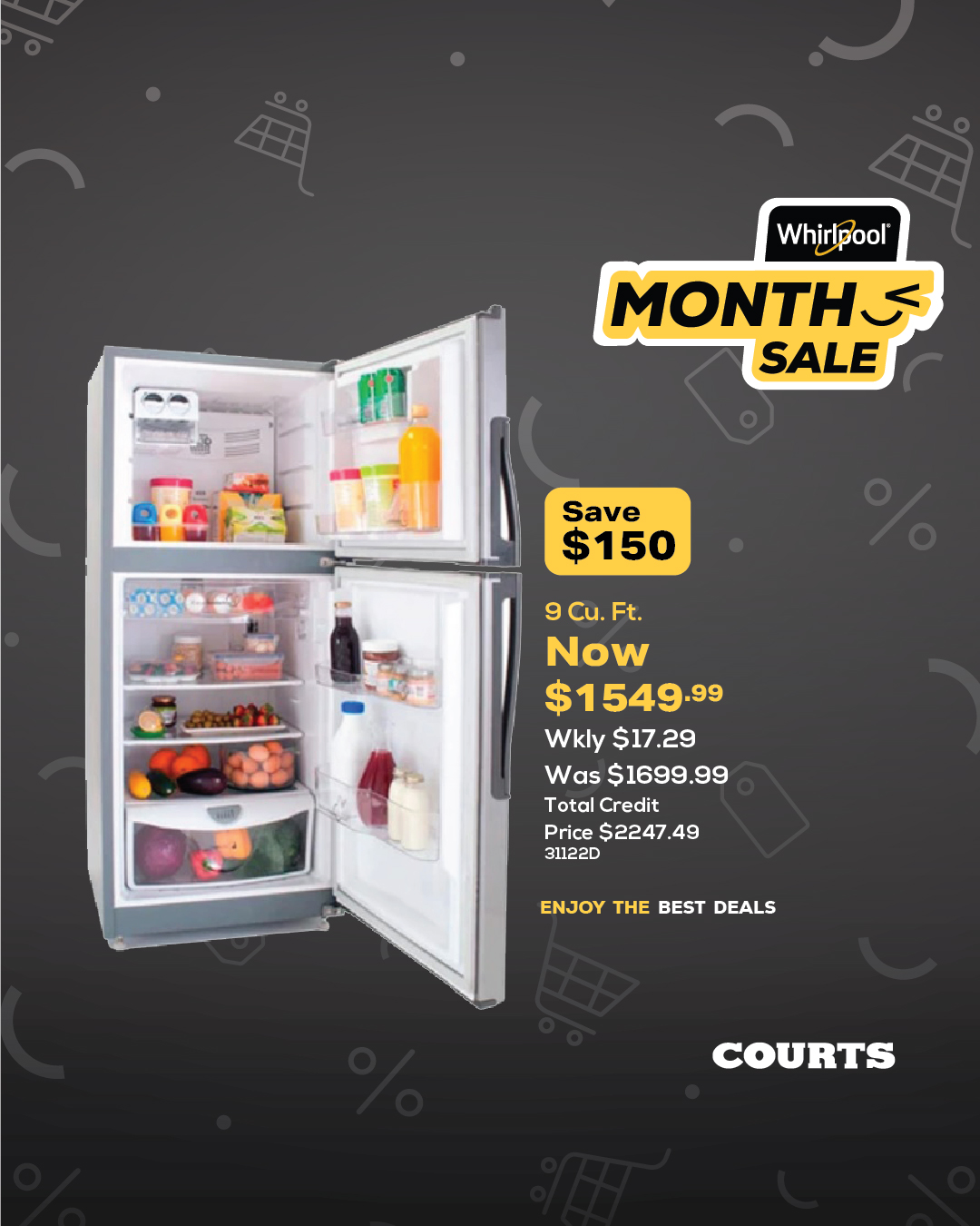Whirlpool Month Sale at Courts – Save up to $500