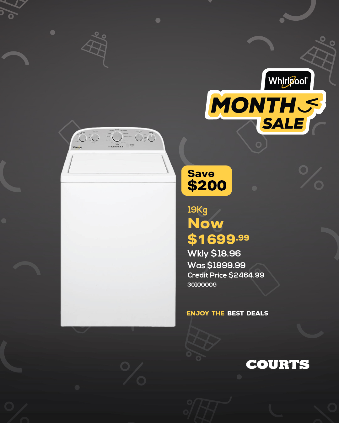 Whirlpool Month Sale at Courts – Save up to $500