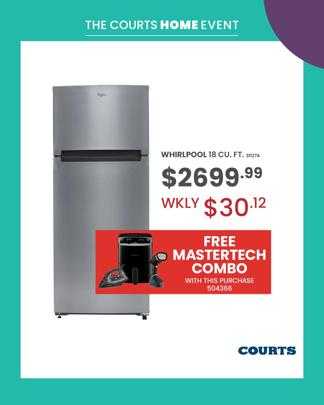 Courts Home Event – Save Up to $500 on Kitchen Appliances