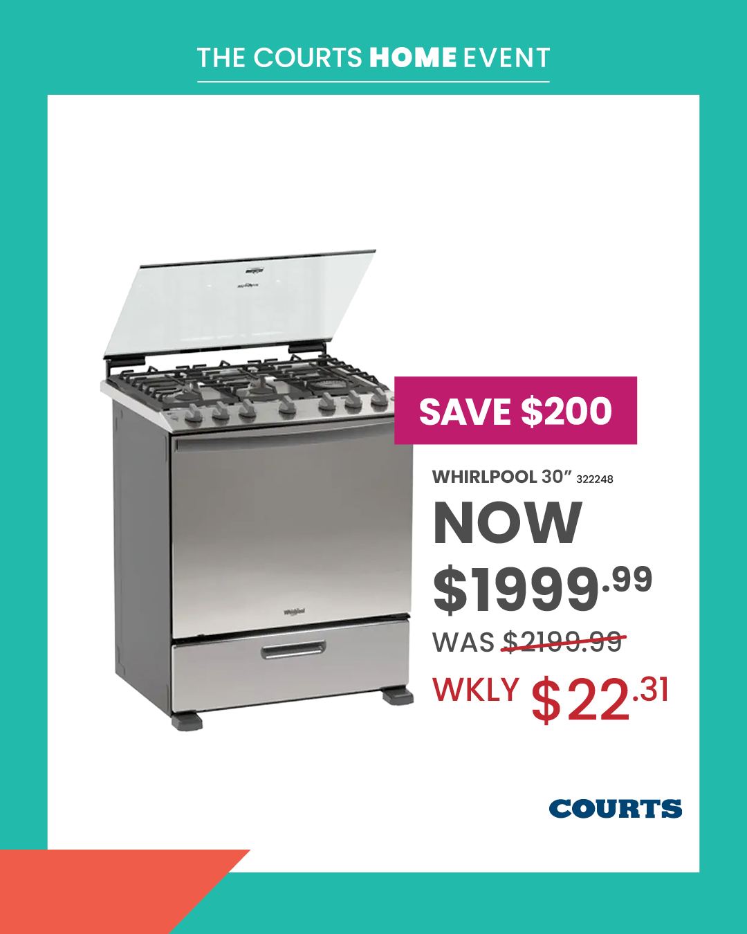 Courts Home Event – Save Up to $500 on Kitchen Appliances