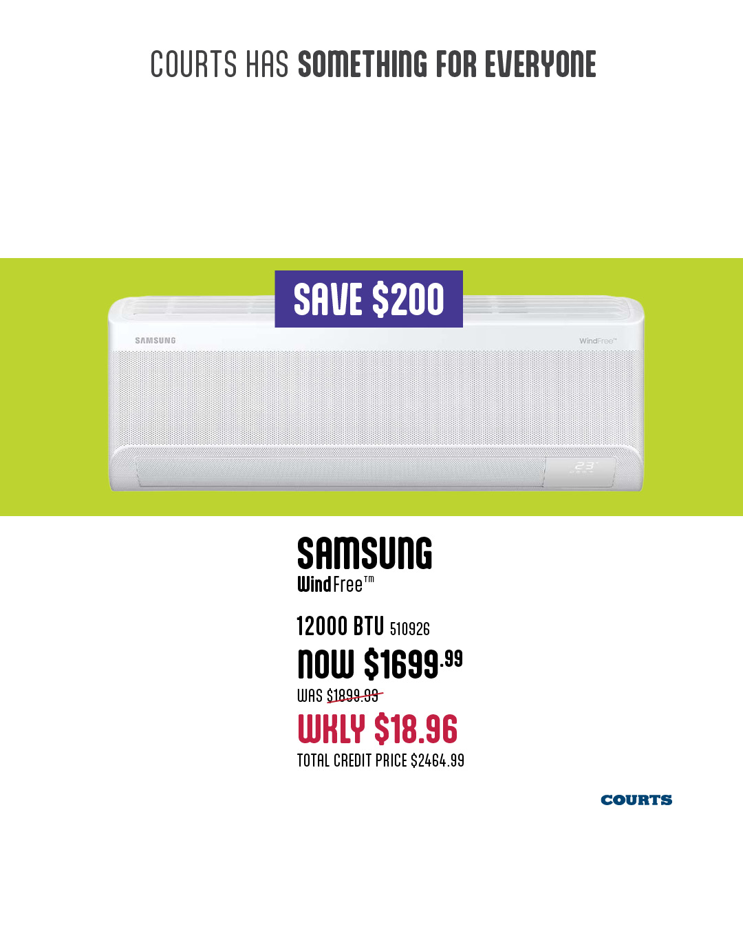 Courts Air Conditioner Deals – Frigidaire 2PC Combo Now $899.99 & LG 12000 BTU $1399.99