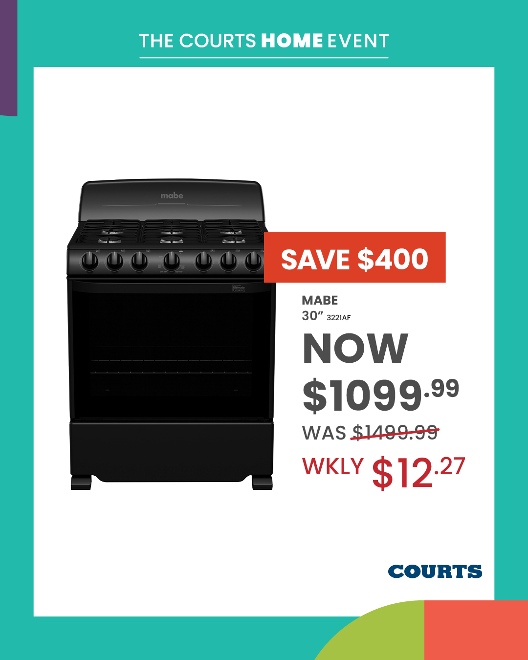 The Courts Home Event – Save Up to $400 on TVs, Appliances & More