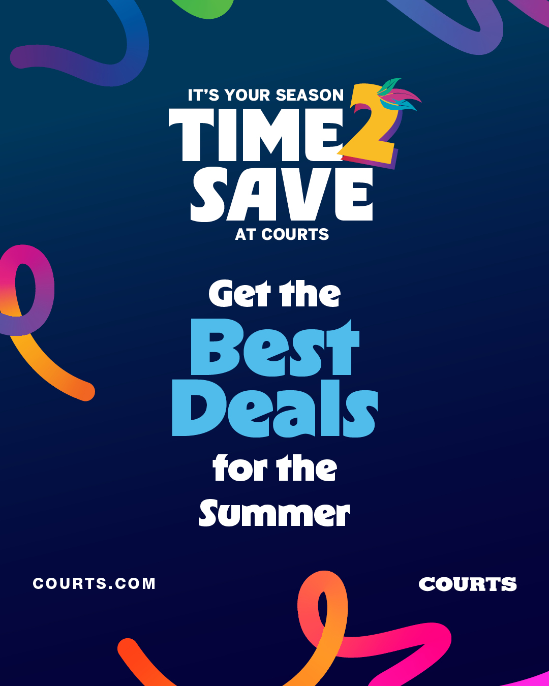 Courts Summer Sale – Up to 25% OFF Rugs, Cookware, Laptops, TVs & More