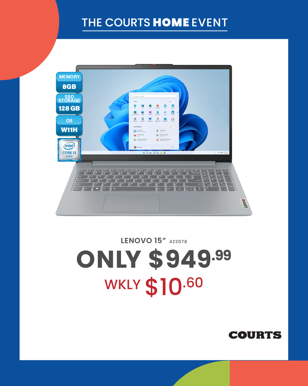 Courts Home Event – Back to School Laptop Deals from $299.99