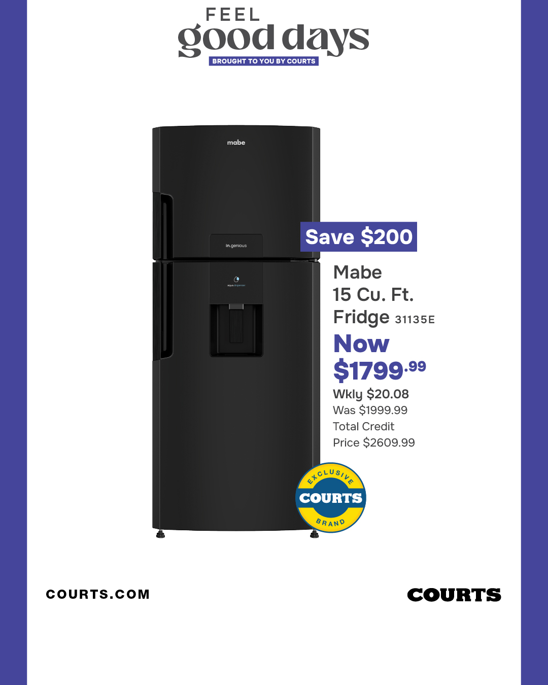 Courts Feel Good Days – Save $700 on Kai Queen Bedframe & 30% Off Sealy Mattresses