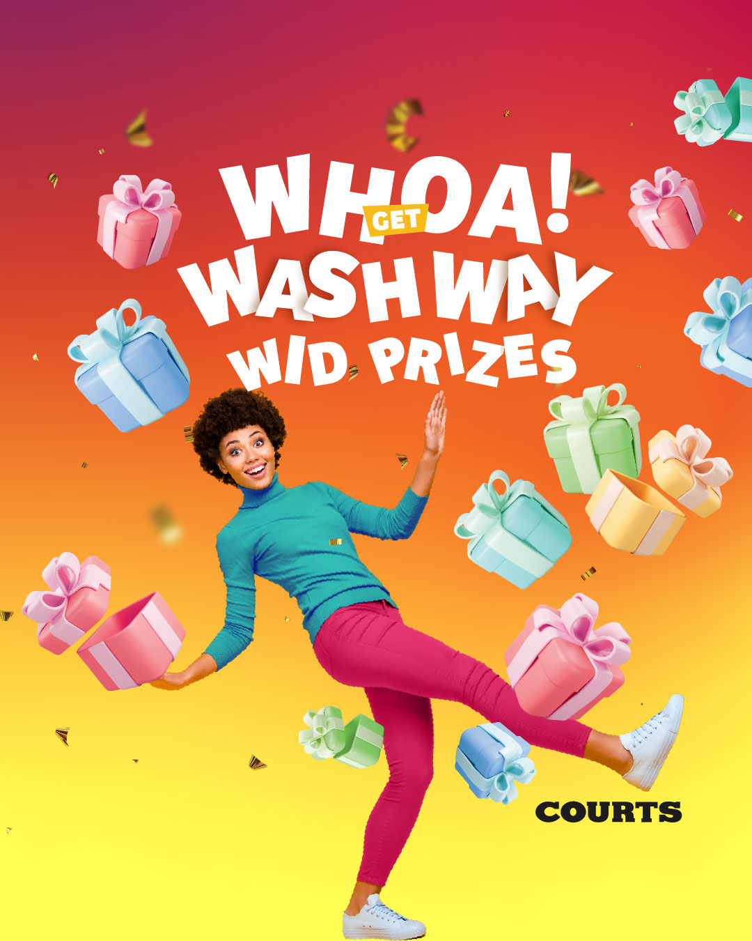 Courts 'Whoa! Wash Way Wid Prizes' – Win Over $20,000 in Free Living