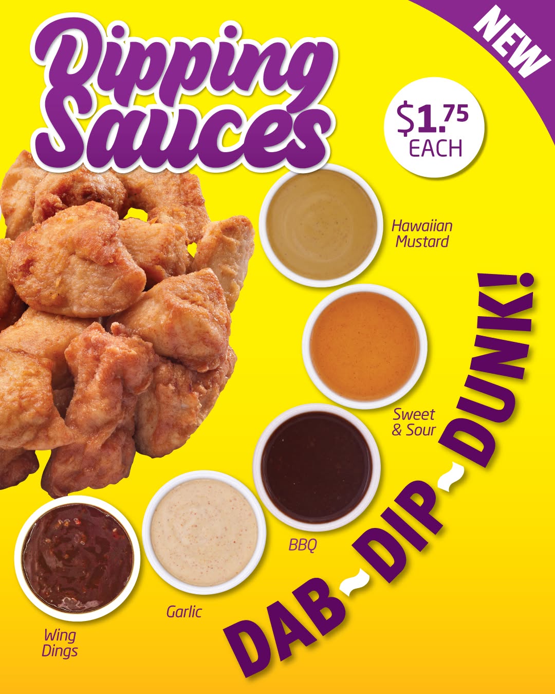 Chefette New Dipping Sauces – $1.75 Each or Buy 4 Get 1 Free