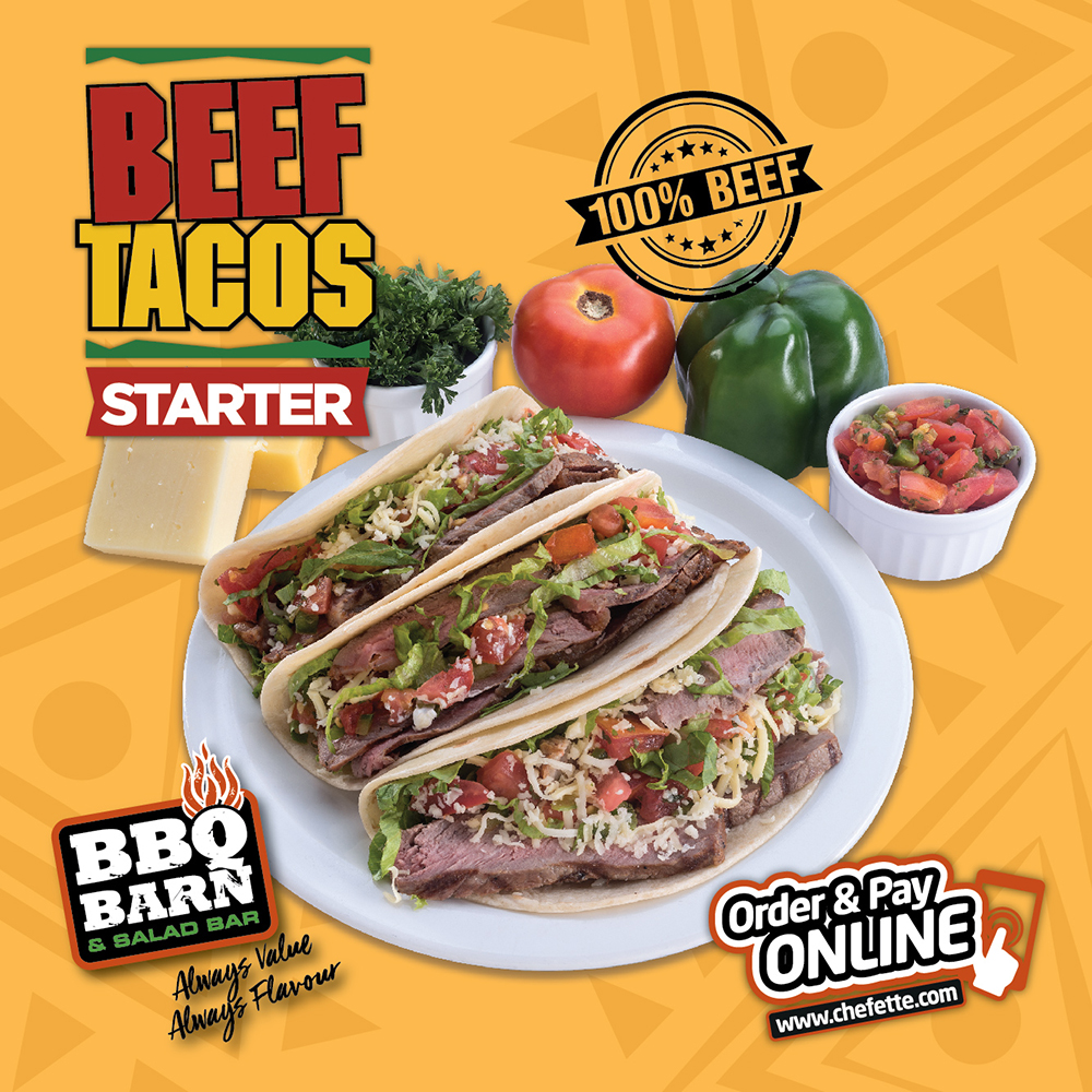 BBQ Barn Beef Tacos Return – 3 for $19.95 or Supreme Sampler for $23.95
