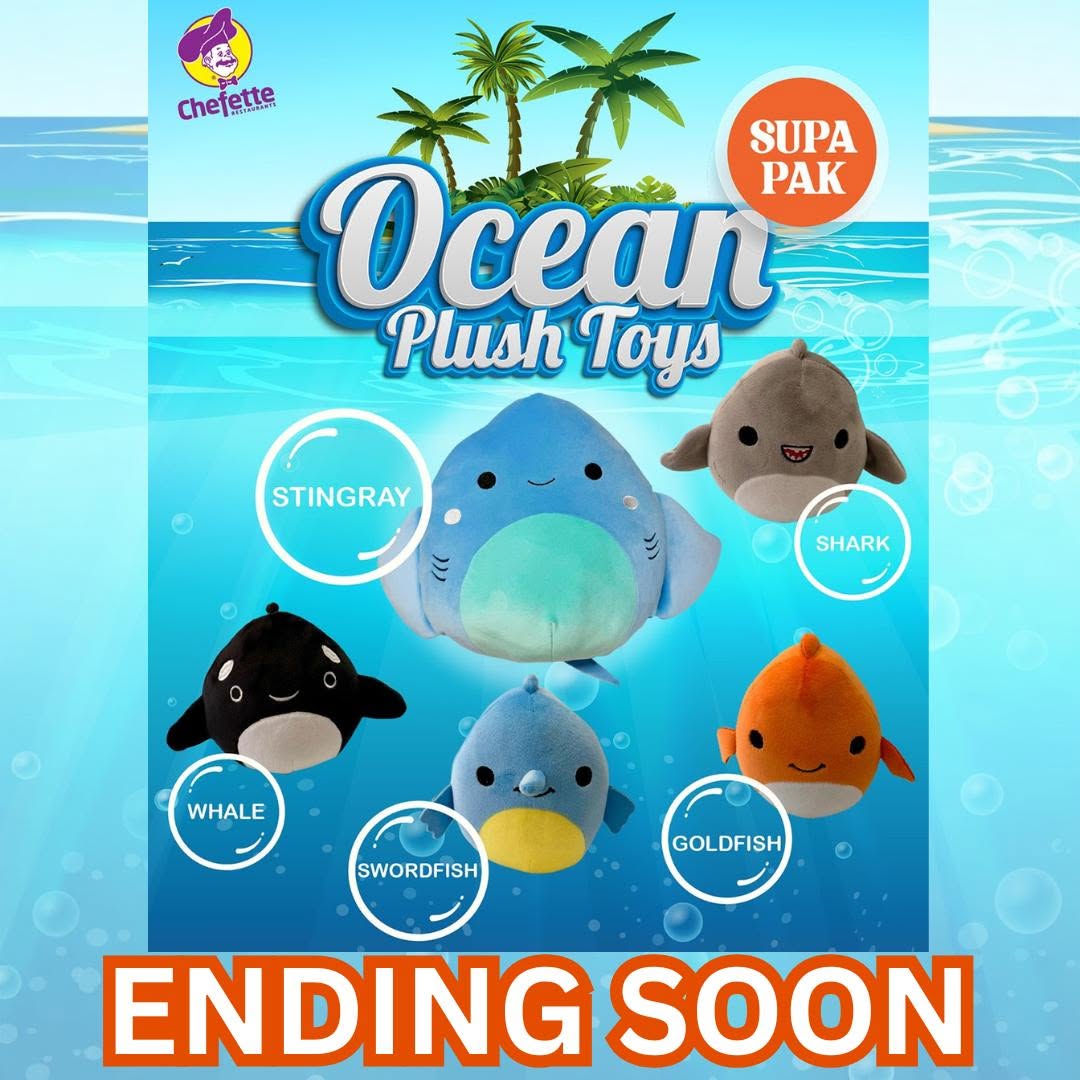 Chefette Ocean Plush Toys – Supa Pak Deal Ending Soon