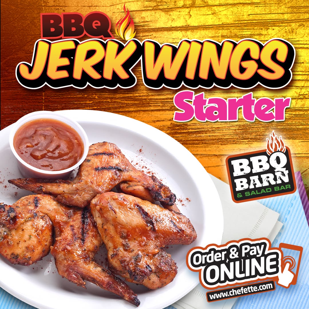 BBQ Jerk Wings Are Back – Platter, Starter & Supreme Sampler at Chefette BBQ Barn