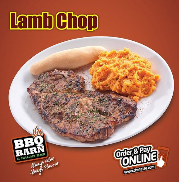 Chefette BBQ Barn Lamb Chop Platter – From $34
