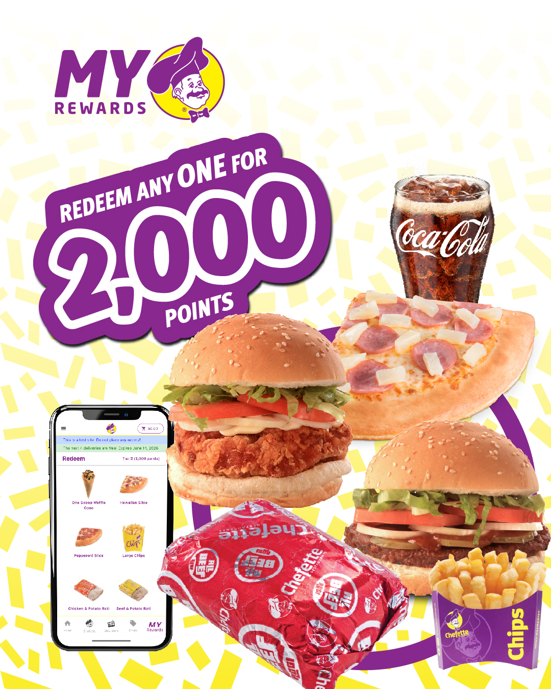 Chefette My Rewards – Redeem Any Item for 2,000 Points