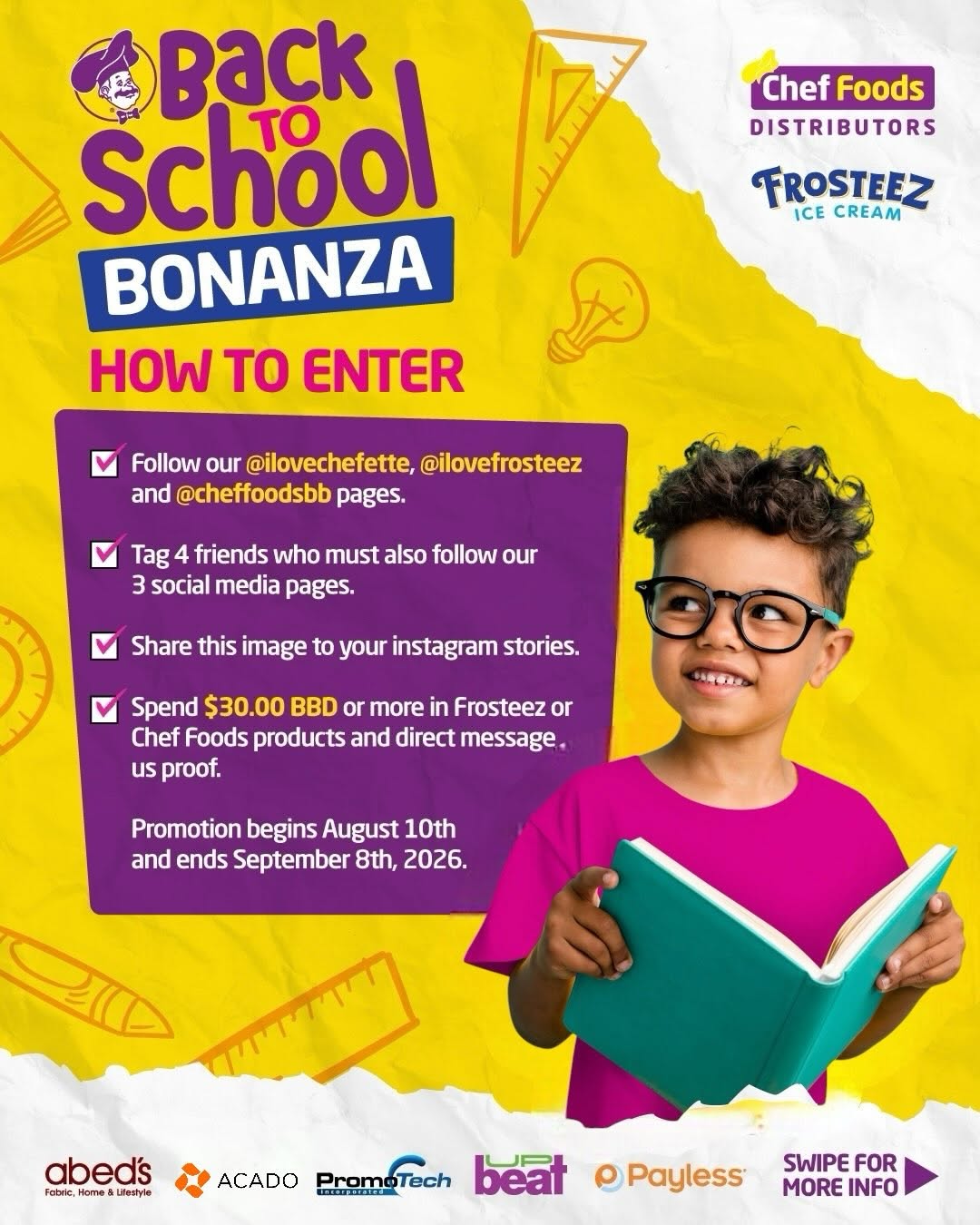 Chefette Back to School Bonanza – Win Laptops, Printers & Gift Certificates