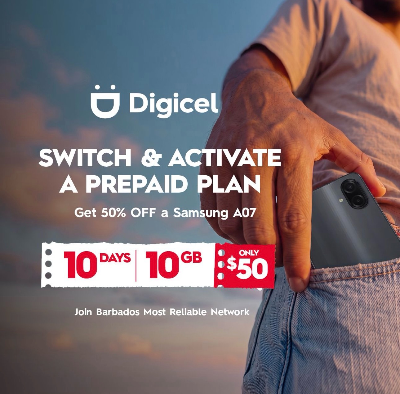 50% Off Samsung Galaxy A07 When You Switch to Digicel Prepaid